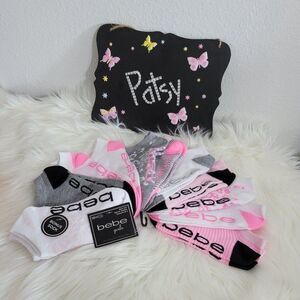 Bebe Girls Socks Multicolor Set of 11 NWT 186